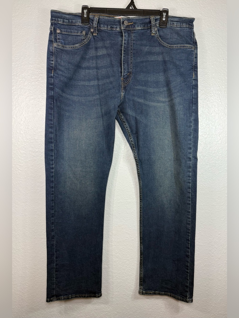 Levi’s Strauss Men’s Straight Fit Denim Jeans Dark Wash Blue Size 38x30